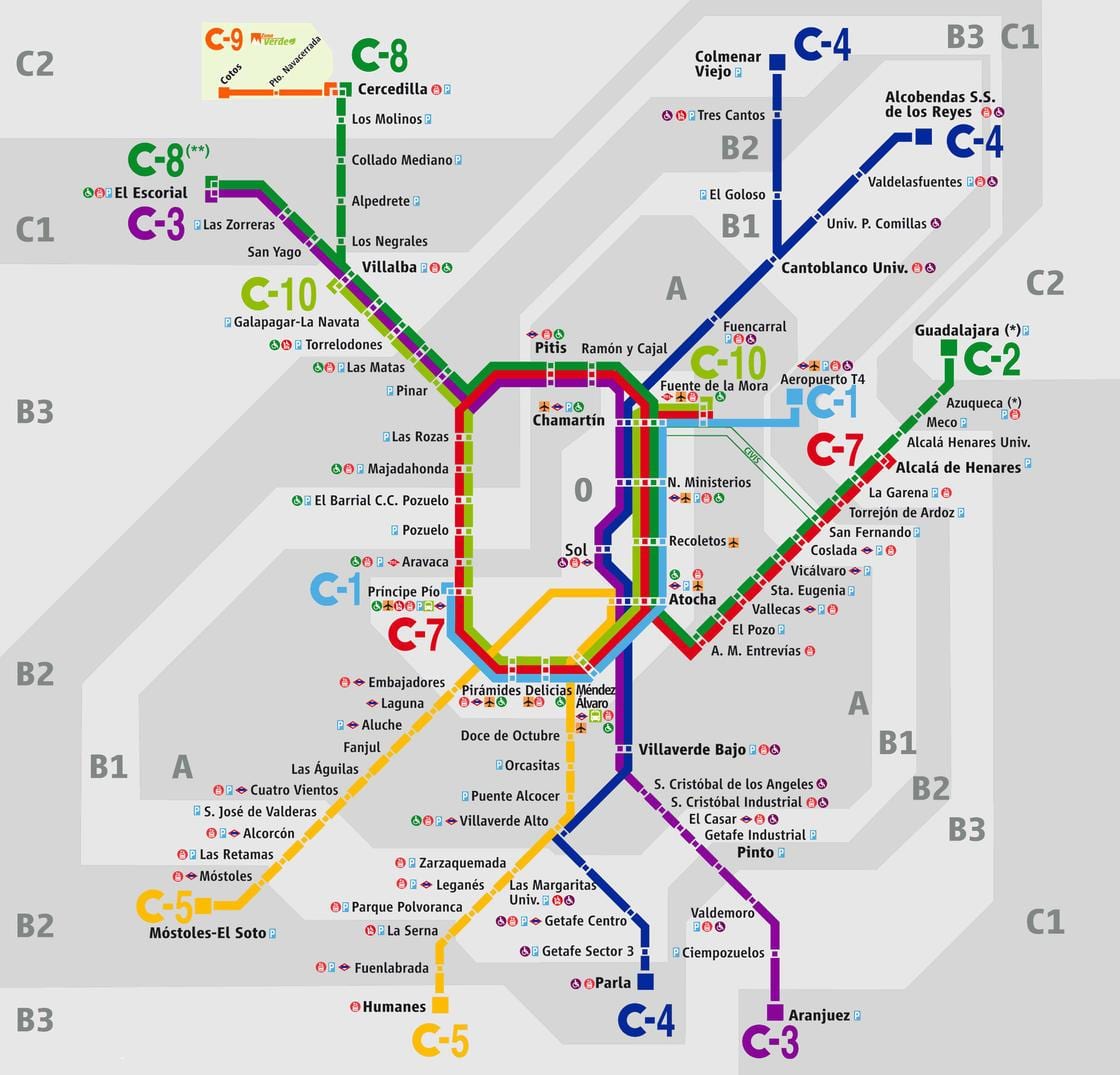 வரைபடம் மாட்ரிட் atocha ரயில் நிலையம்