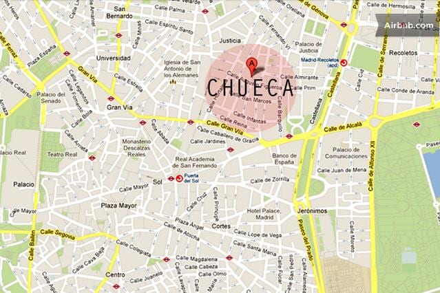 மாட்ரிட் chueca வரைபடம்