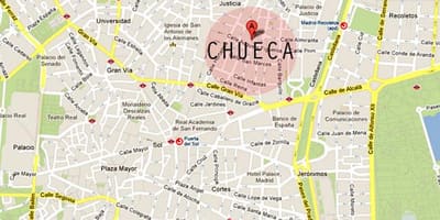 மாட்ரிட் chueca வரைபடம்